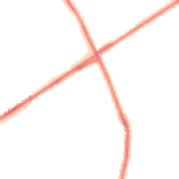 Night-time road noise heatmap for ST1 6XR