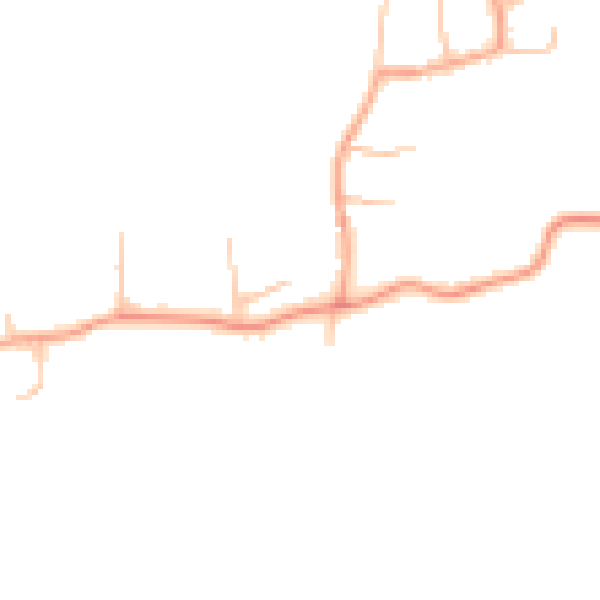 Daytime road noise heatmap for ST12 9AB
