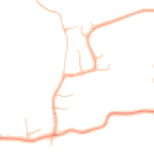 Daytime road noise heatmap for ST12 9AJ