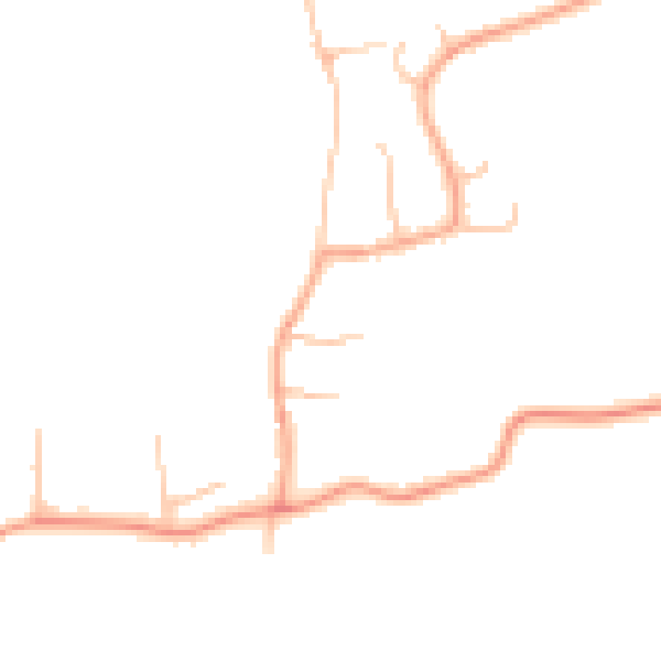 Daytime road noise heatmap for ST12 9AQ