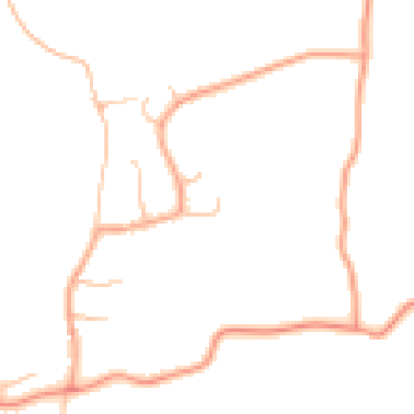Daytime road noise heatmap for ST12 9AW