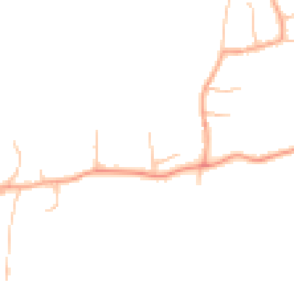 Daytime road noise heatmap for ST12 9DD