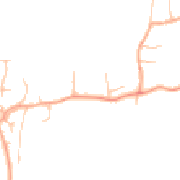 Daytime road noise heatmap for ST12 9DE