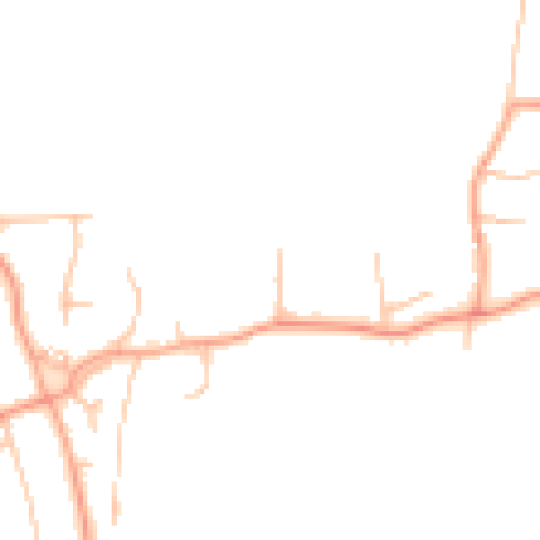 Daytime road noise heatmap for ST12 9DF