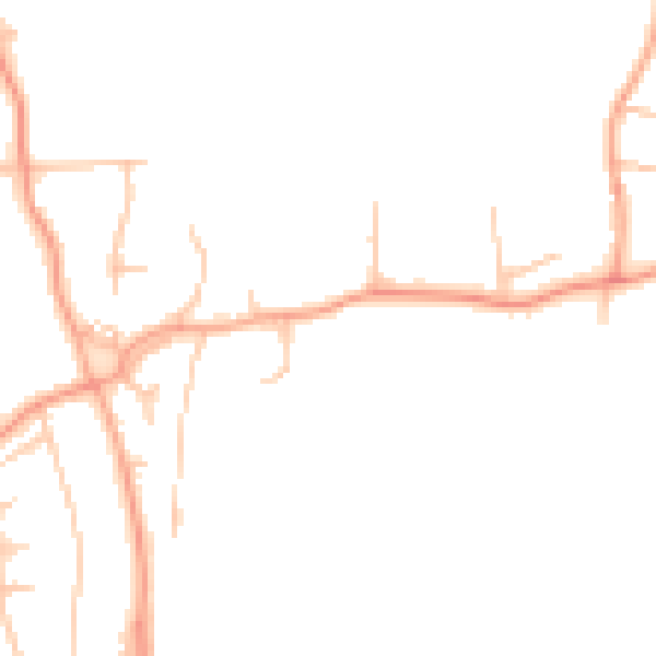 Daytime road noise heatmap for ST12 9DQ