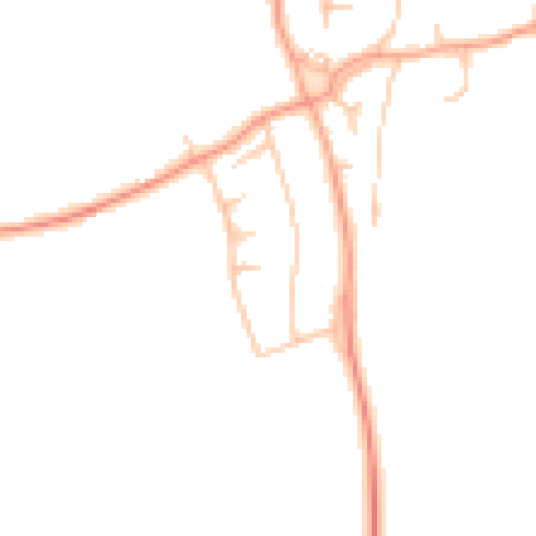 Daytime road noise heatmap for ST12 9DU