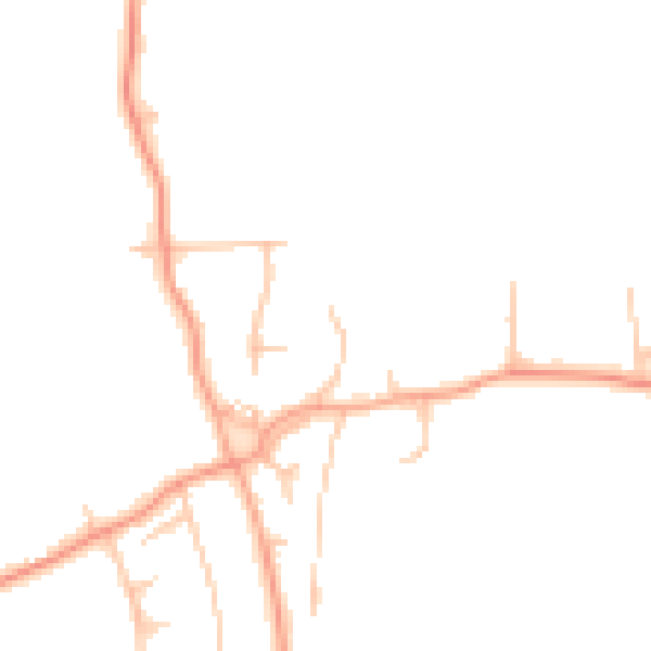 Daytime road noise heatmap for ST12 9DZ