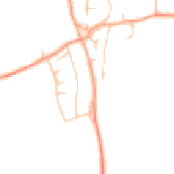 Daytime road noise heatmap for ST12 9EE