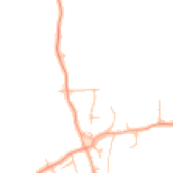 Daytime road noise heatmap for ST12 9EH