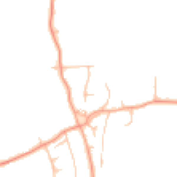 Daytime road noise heatmap for ST12 9EJ