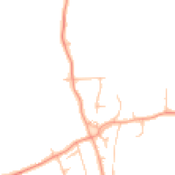 Daytime road noise heatmap for ST12 9EU