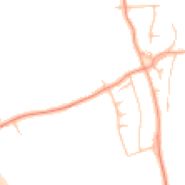 Daytime road noise heatmap for ST12 9HQ