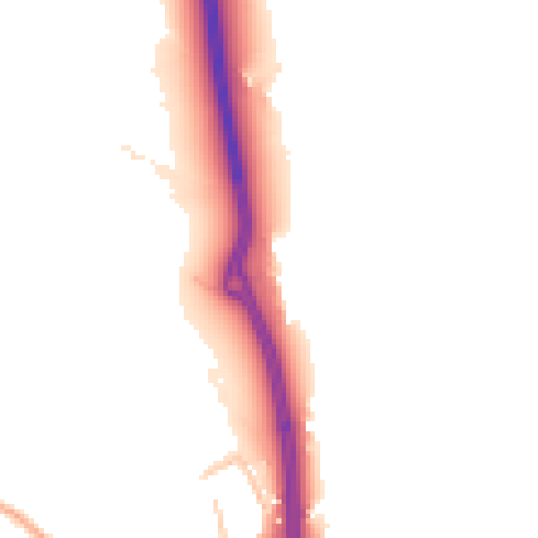 Daytime road noise heatmap for ST12 9HR