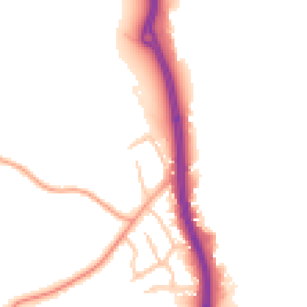 Daytime road noise heatmap for ST12 9JH