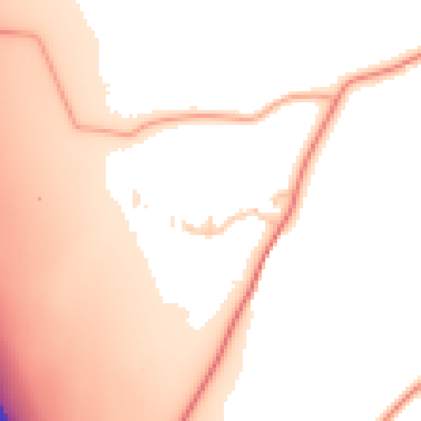 Daytime road noise heatmap for ST12 9JP