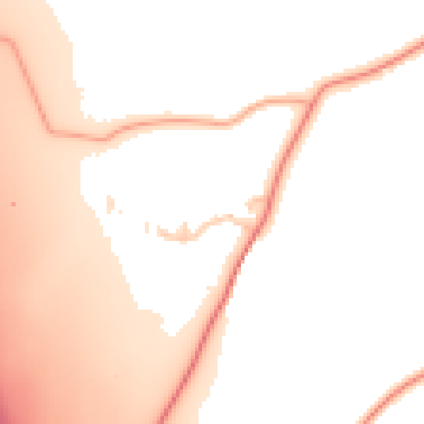 Daytime road noise heatmap for ST12 9JR