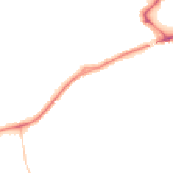 Night-time road noise heatmap for ST16 1BD