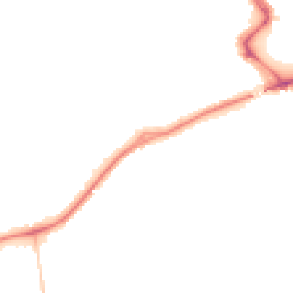 Night-time road noise heatmap for ST16 1BH