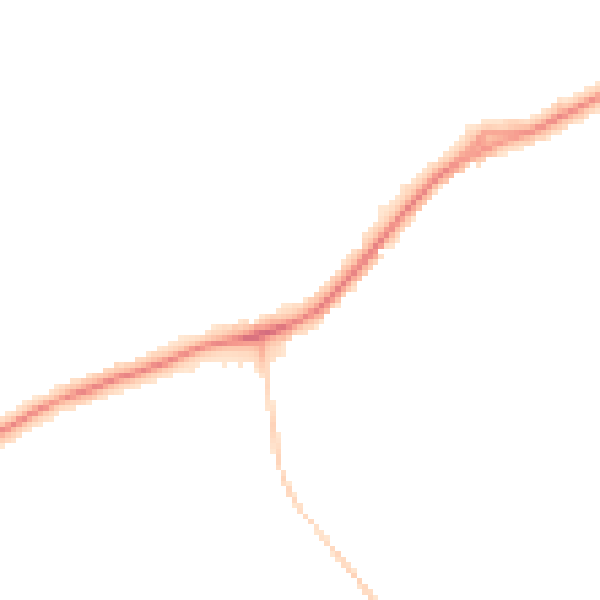 Night-time road noise heatmap for ST16 1BN