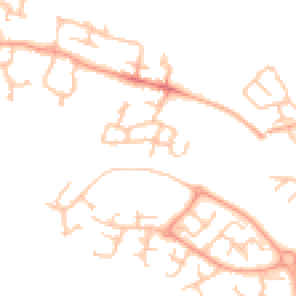 Daytime road noise heatmap for ST16 1FH