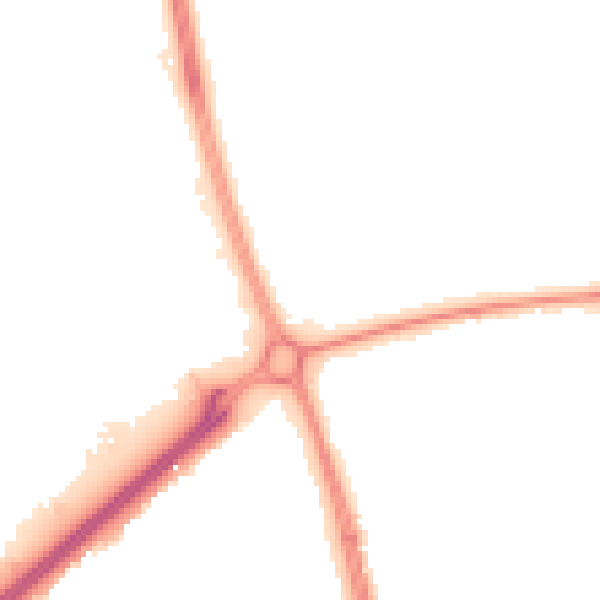 Night-time road noise heatmap for ST16 1GF