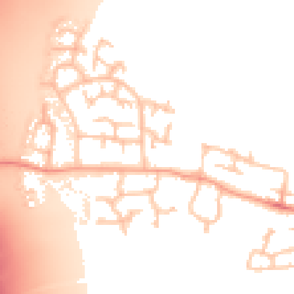Daytime road noise heatmap for ST16 1HN