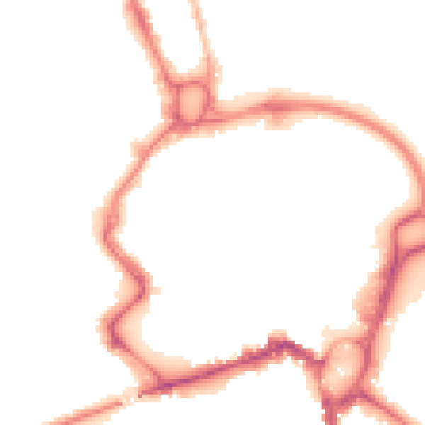 Night-time road noise heatmap for ST16 2BB