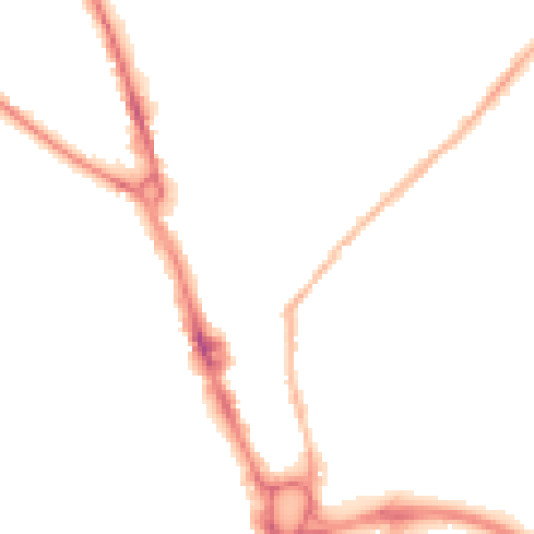 Night-time road noise heatmap for ST16 3BN