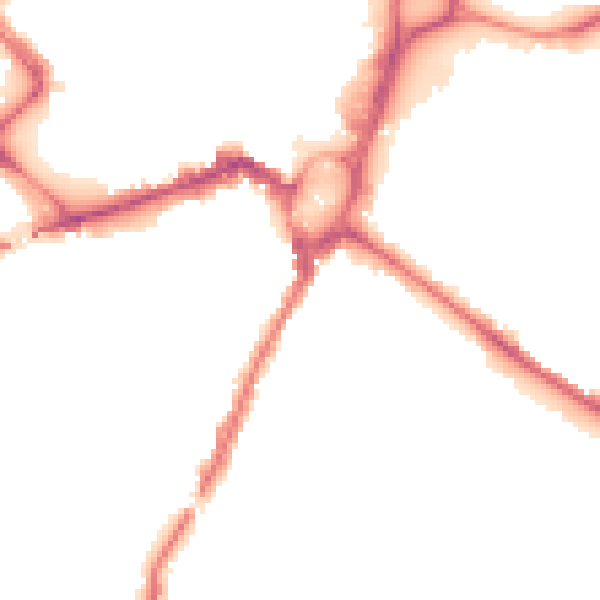 Night-time road noise heatmap for ST17 4BP