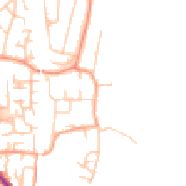 Daytime road noise heatmap for ST17 4HD