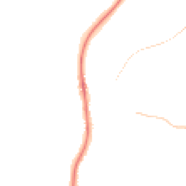 Night-time road noise heatmap for ST19 5AA