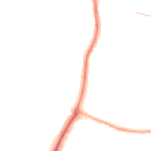 Night-time road noise heatmap for ST19 5AG