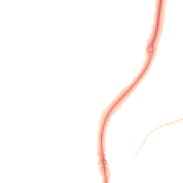 Night-time road noise heatmap for ST19 5AU
