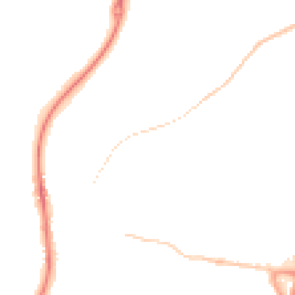 Night-time road noise heatmap for ST19 5BE