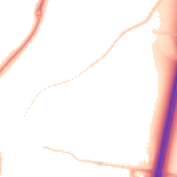 Night-time road noise heatmap for ST19 5BH