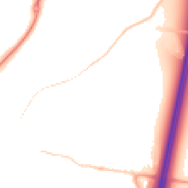 Night-time road noise heatmap for ST19 5BJ