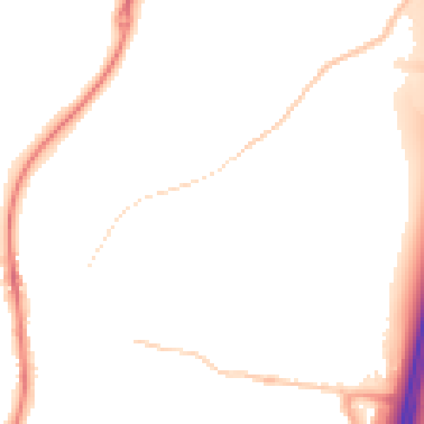 Night-time road noise heatmap for ST19 5BL