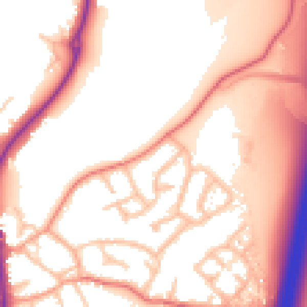 Daytime road noise heatmap for ST19 5BN