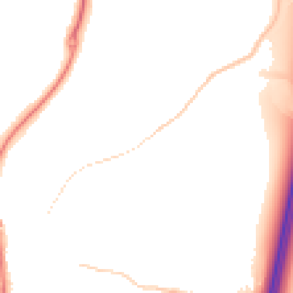 Night-time road noise heatmap for ST19 5BN