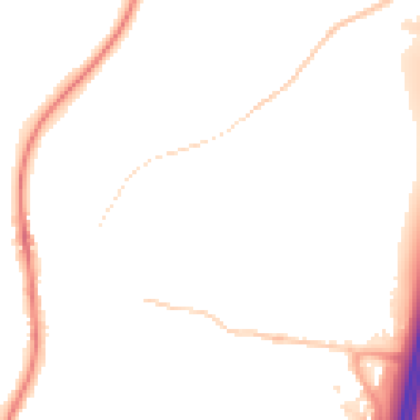 Night-time road noise heatmap for ST19 5BQ