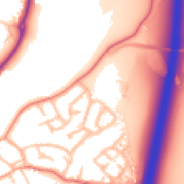 Daytime road noise heatmap for ST19 5BW