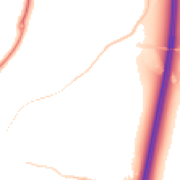 Night-time road noise heatmap for ST19 5BW