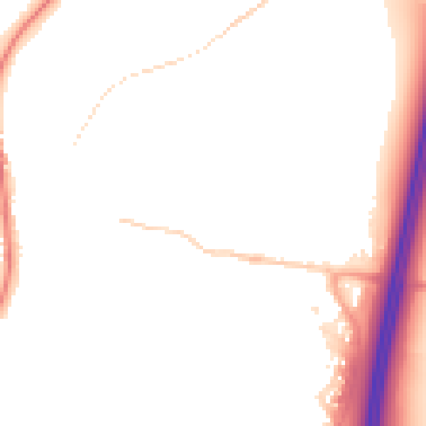 Night-time road noise heatmap for ST19 5BZ