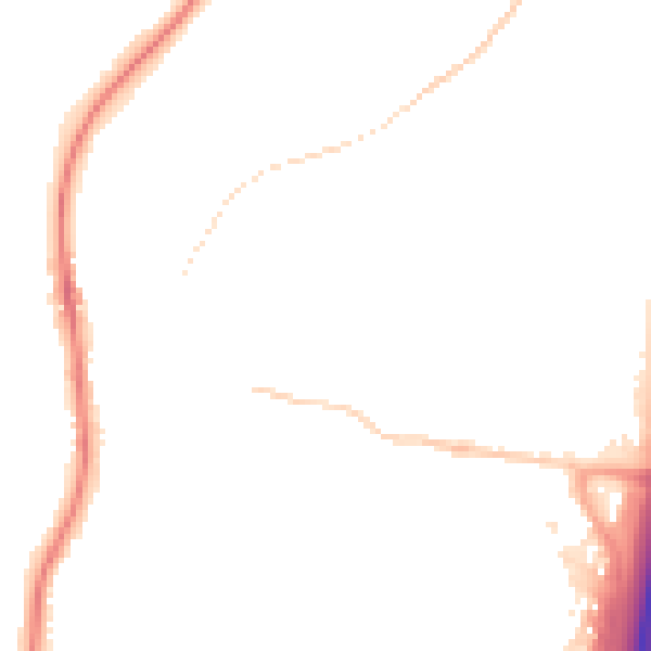 Night-time road noise heatmap for ST19 5DA