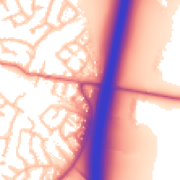 Daytime road noise heatmap for ST19 5DQ