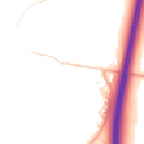 Night-time road noise heatmap for ST19 5DS