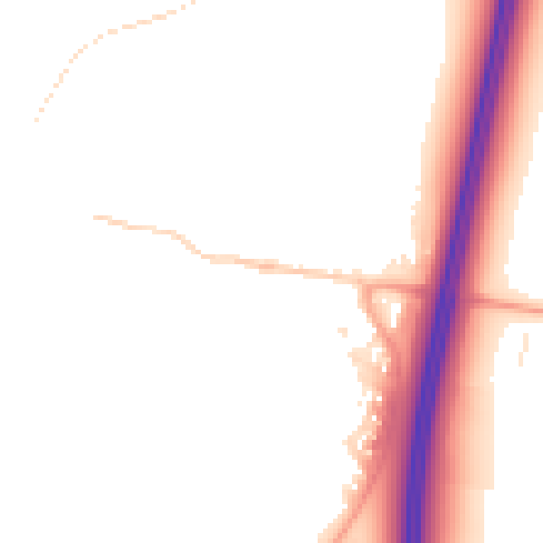 Night-time road noise heatmap for ST19 5DX