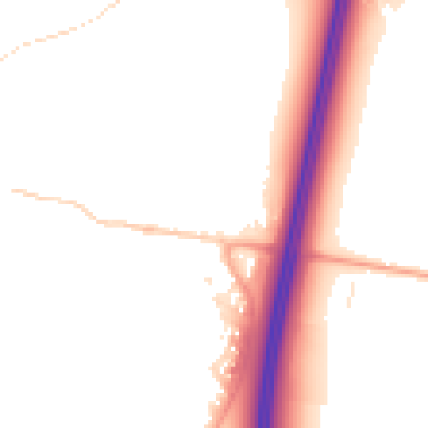 Night-time road noise heatmap for ST19 5DZ