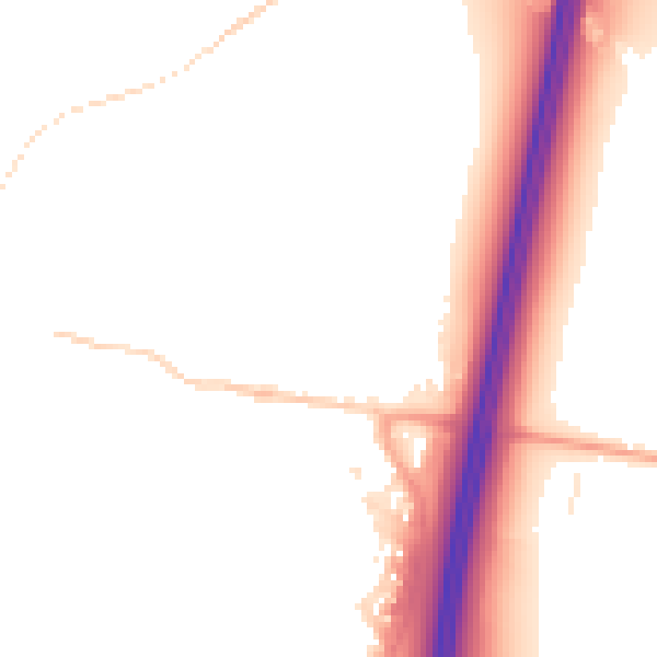 Night-time road noise heatmap for ST19 5EJ