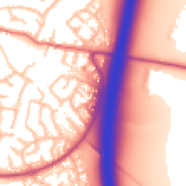 Daytime road noise heatmap for ST19 5ET